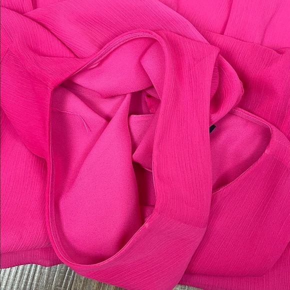 Tommy Hilfiger Sleeveless Pink Ruffle Hem Dress Ladies Size 8 - Picture 10 of 14